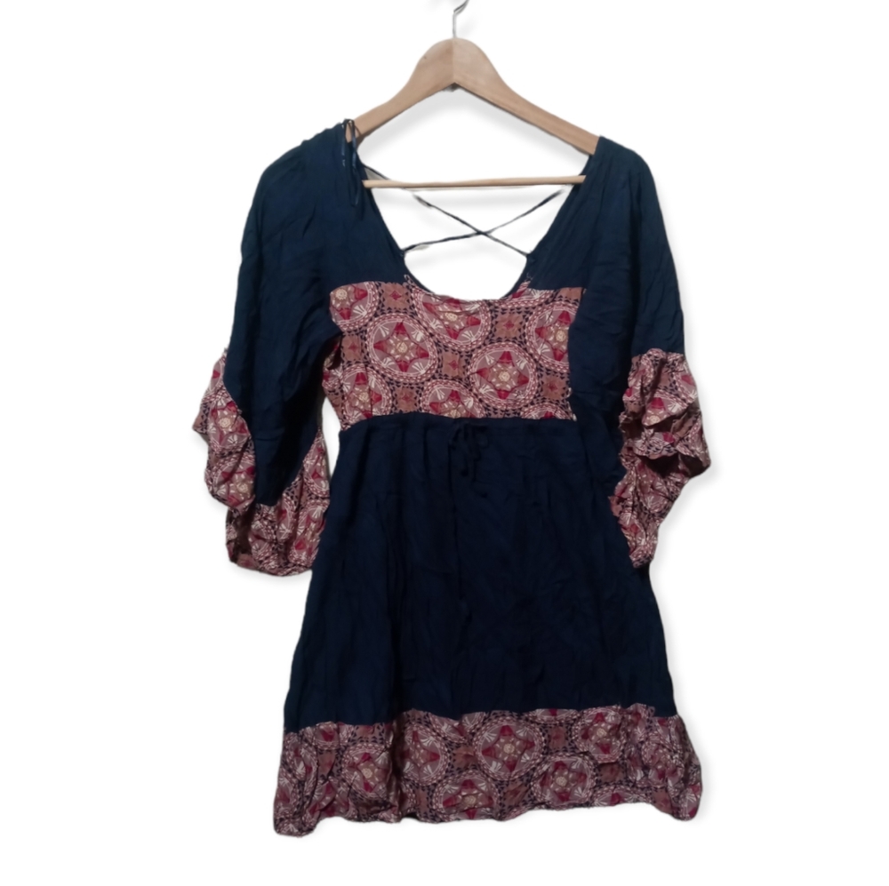 ENTRO Boho 3/4 Sleeve Dress